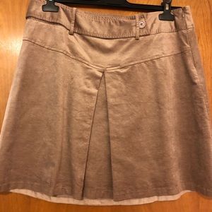 Koan mini-wale corduroy golden brown a-line skirt